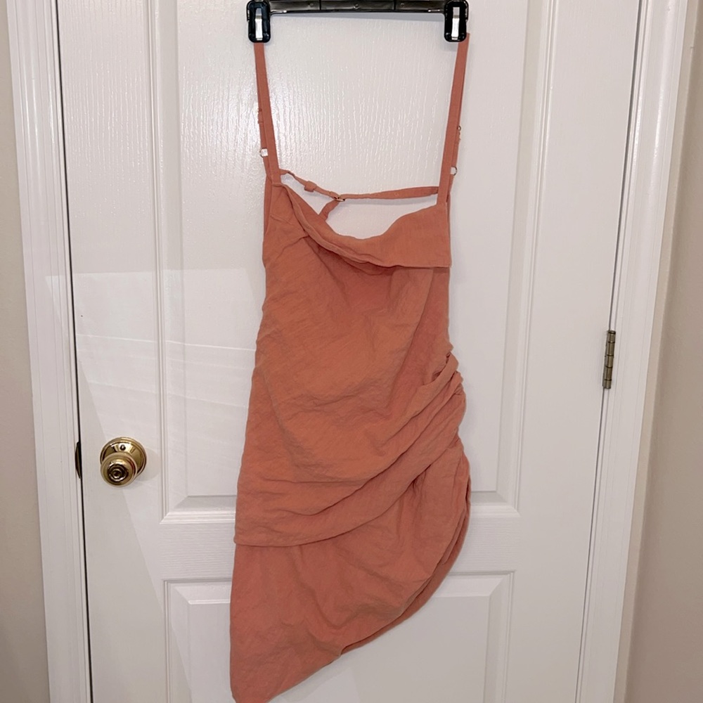 Strapped asymmetrical dress size L